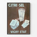 Vintage plakat Citri-Sel Vichy-État brusende