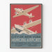 Vintage plakat af New Yorks kommunale lufthavne