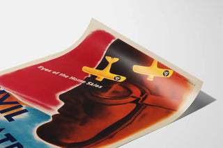 Vintage plakat Civil Air Patrol vægdekoration luftfart