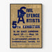 Vintageplakat for 5. udstilling af forsvarskunstnere
