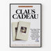 Vintage plakat Claus Cadeau Boekenweek 1989