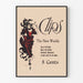 Vintage plakat 'Clips The New Weekly' med elegant kvindemotiv i rød