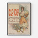Vintage plakat af Clo-Clo ved Moulin Rouge i Paris