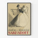 Vintage plakat af Clothilde og Alexandre Sakharoff vægdekoration