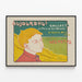 Vintage børnesamleplakat — indrammet kunstværk på væggen