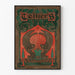 Dekorativ plakat i Colliers Christmas Number-stil, vintage