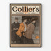 Vintage plakat Collier's 1903 stil art déco