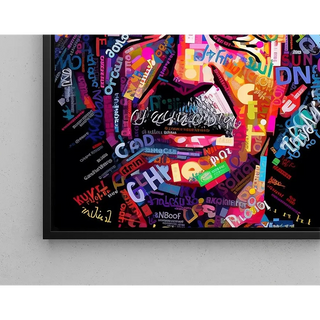 Street Art Maleri - Moderne Mosaik af Einstein