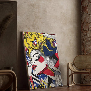 Pop Art-plakat med titlen - Skønhed i Bevægelse