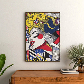 Pop Art-plakat med titlen - Skønhed i Bevægelse