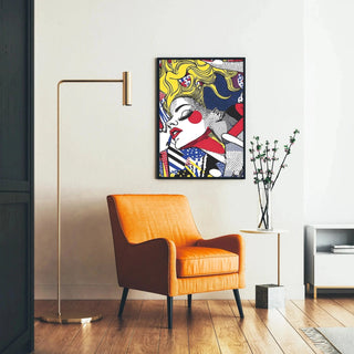 Pop Art-plakat med titlen - Skønhed i Bevægelse