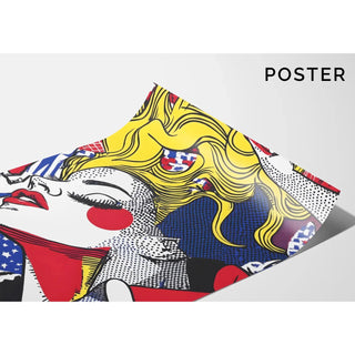 Pop Art-plakat med titlen - Skønhed i Bevægelse