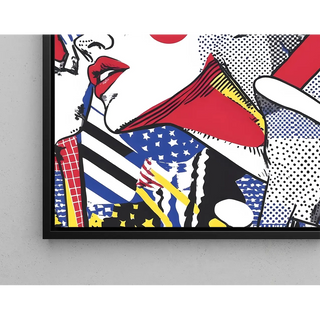 Pop Art-plakat med titlen - Skønhed i Bevægelse