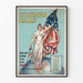 Vintage patriotisk plakat Columbia Calls U.S. Army