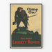 Vintage militærplakat Come On Buy More Liberty Bonds