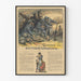 Vintage plakat Soldater, der skriver historien 1918