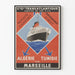 Vintage plakat fra Compagnie Générale Transatlantique - Algeriet og Tunesien via Marseille
