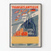 Vintage plakat af Det Centrale Transatlantiske Selskab - Maritime vægdekoration