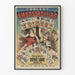 Vintage plakat af koncerten Ambassadeurs med illustrationer af spillekort