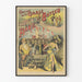 Vintage plakat af koncerten på La Cigale i Paris med båd