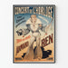 Plakat af Uret koncert - Vintage vægdekoration