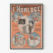 Vintage plakat af koncerten L’Horloge af Martens-ensemble