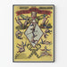Vintage koncertplakat Brothers Avone Klovne grotesker