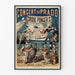 Vintage plakat koncerten ved Prado, Cirque Ponger’s dekorative