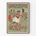 Vintage plakat koncert fra det 19. århundredes teater for latter