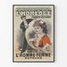 Vintage plakat af koncertpromenade ved Uret på Champs-Élysées