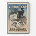 Vintage plakat af koncert-promenade ved uret - Katte-duo