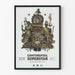 Vintage kontinentalsuperstjerne dekorativ plakat