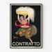 Vintage plakat Contratto Champagne - Elegant vægdekoration