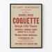 Vintage Plakat Teater Coquette Raleigh Little Theatre