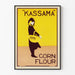 Vintage plakat Kassama majsmel retro vægdekoration