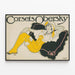 Vintage plakat med korsetter Obersky elegant vægdekoration — indrammet kunstværk på væggen