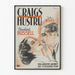 Vintage plakat af Craigs Hustru til vægdekoration i retro stil