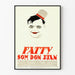 Vintage plakat af Fatty som Don Juan