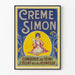 Vintage plakat Crème Simon ungdomsudstråling