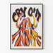 Cry Out-plakat - Udtryksfuld og grafisk illustration
