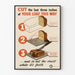 Vintage plakat med skæreteknik til brød - Køkken vægdekoration