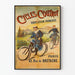Vintage plakat Cycles Coutrot Fransk produktion Paris