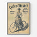 Vintage plakat Cycles F. Mégret - Retro vægdekoration Paris