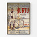 Vintage cykelplakat Fransk Hurtu Paris