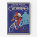 Vintage plakat af cykler, motorcykler og motorcykel Olympisk