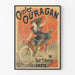 Vintage plakat Cycles Ouragan vægdekoration retro