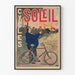 Vintage plakat for cykelreklame Cycles Soleil