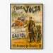 Vintage plakat af Cycles Volta, retro vægdekoration med cykel