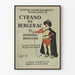 Vintage plakat Cyrano de Bergerac af Edmond Rostand