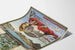 Vintage plakat af dampskibe ved Four Cantons-søen og Zugersee